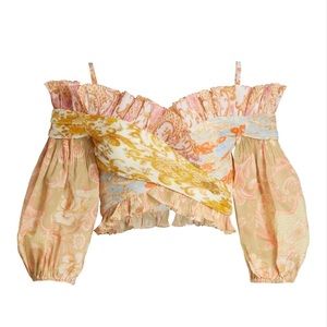 Zimmerman pleated floral blouse